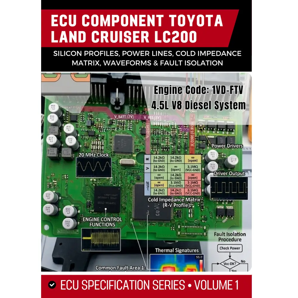 Toyota Land Cruiser LC200 1VD-FTV ECU Component Manual